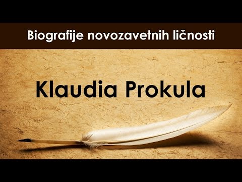 Klaudia Prokula, dr Laslo Galus - Biografije novozavetnih ličnosti