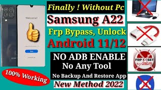 Samsung A22 Frp Bypass 2024 | Samsung A22 Google Account Unlock/ A22 Frp Unlock Without Pc 100% work