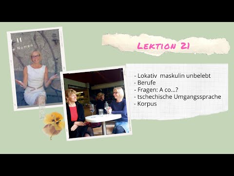 Vorschau: Tschechisch Lektion 21: Lokativ maskulin unbelebt