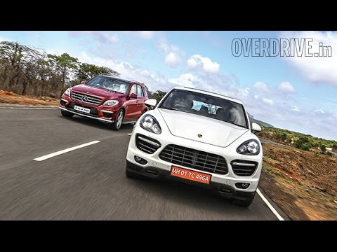 2014 Porsche Cayenne Turbo v/s Mercedes-Benz ML63 AMG - Comparative Review (India)
