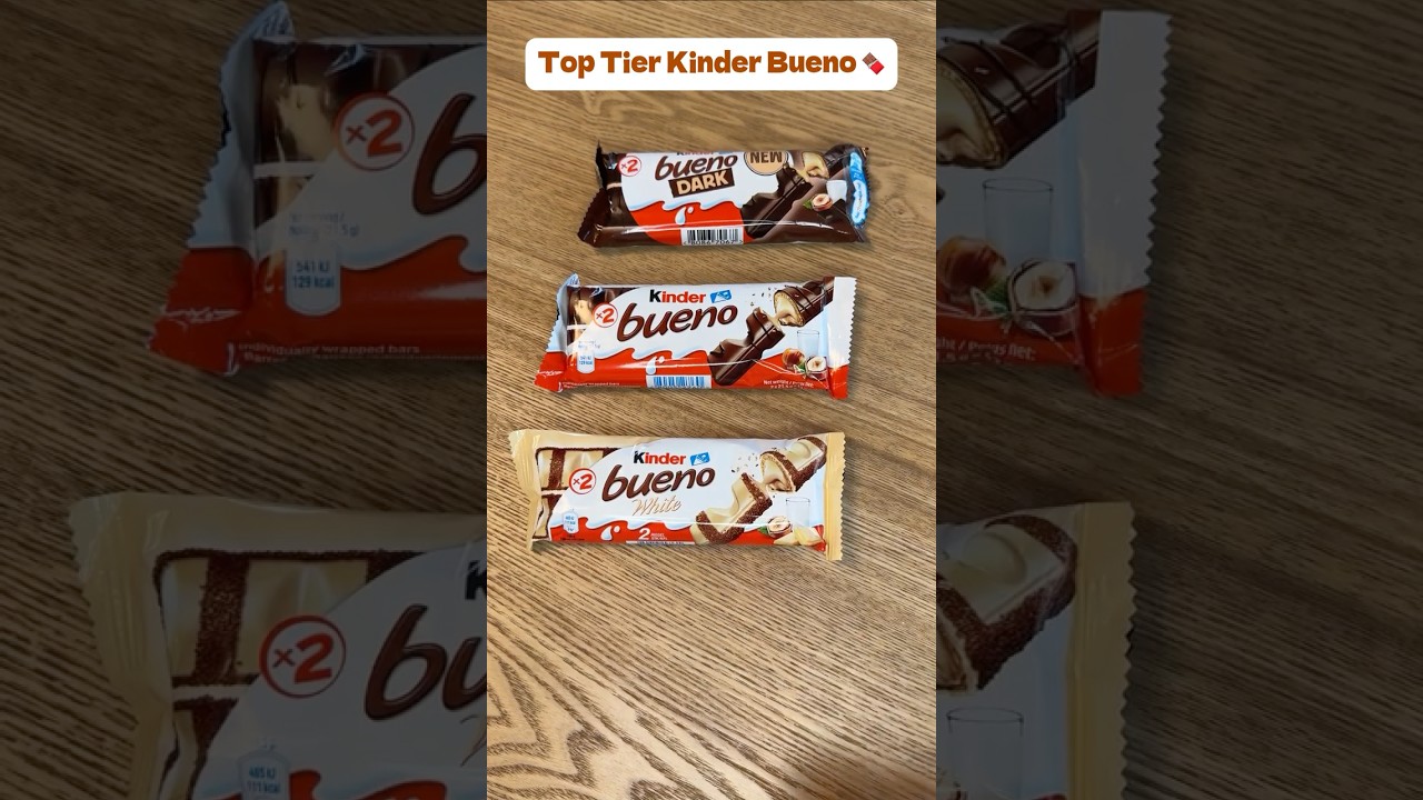 Kinder Bueno tier list:  Dark, White, Classic 🔥