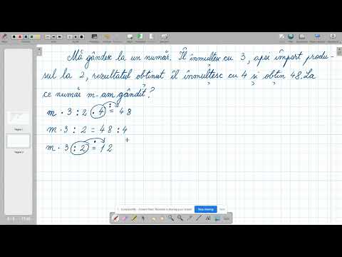 Metoda mersului invers (înmulțire și împărțire)