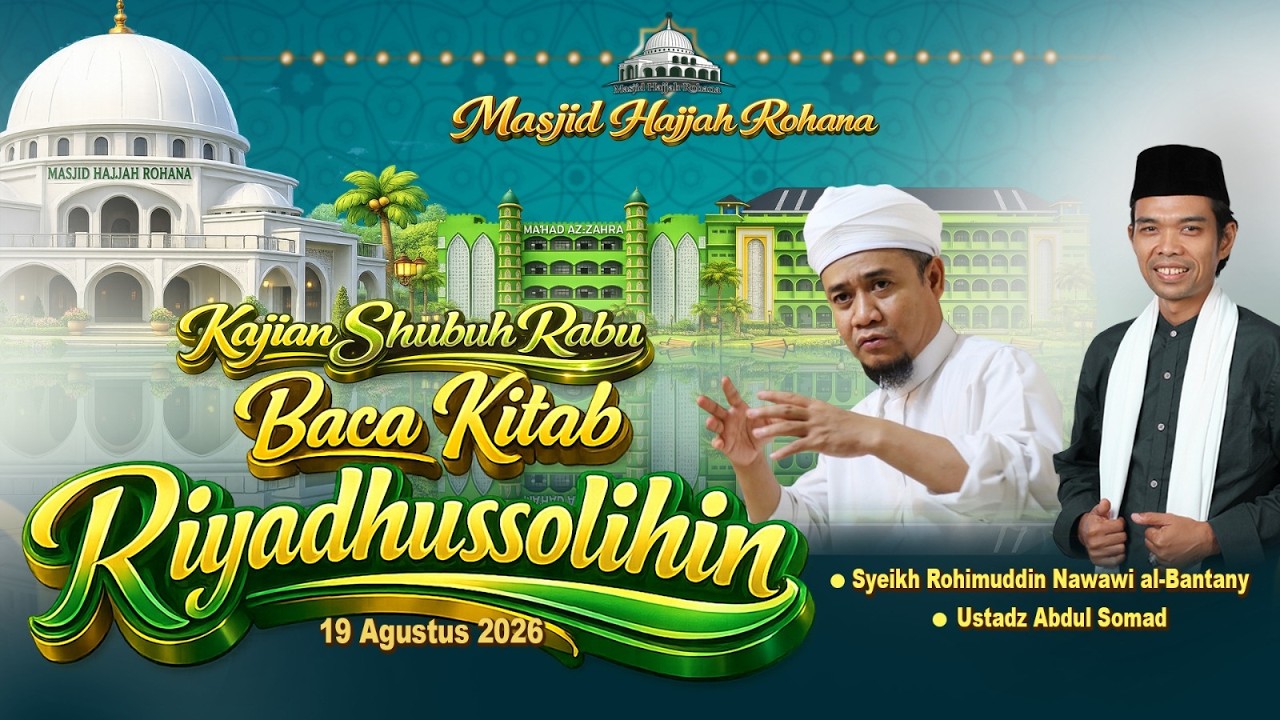 LIVE | Ngaji Kitab Riyadhusshalihin 184 | Masjid Hajjah Rohana | Ustadz Abdul Somad