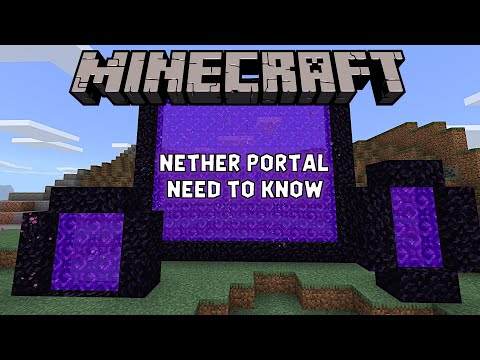 Nether Portal NEED To Know | Tips | Tricks | Linking | Creating | Minecraft Bedrock And Java Edition