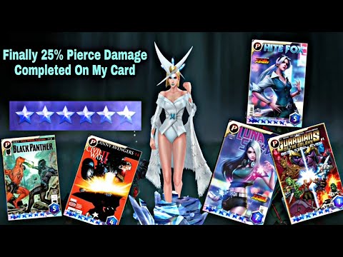 Finally 25% Pierce Damage Completed On My Card - Marvel Future Fight