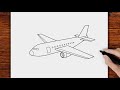 How To Draw An Airplane - drawing drawing
