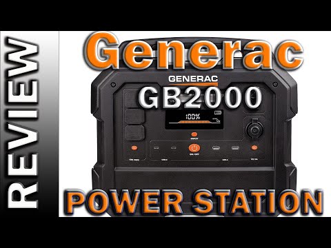 Generac 8026 GB2000 2106Wh Portable Power Station with Lithium-Ion NMC Battery Power Solar Generator