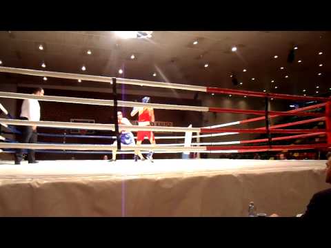 Tobiasz Dopierała (Copacabana Konin) walka (pierwsza runda) z turnieju w Kaliszu