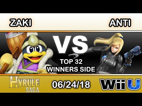 Hyrule Saga - Zaki (DDD) Vs IMT.RZR | ANTi (ZSS) Top 32 Winners - Smash 4