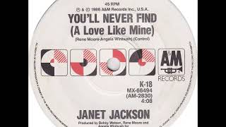 Janet Jackson - You&#39;ll Never Find (A Love Like Mine) (1986) (B Side Of Nasty)