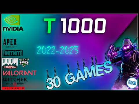 NVIDIA Quadro T1000 in 30 GAMES   | (2023)