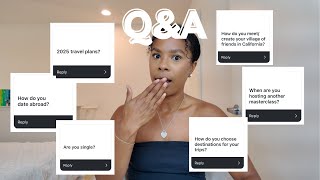 Q&A (dating abroad, how to make friends, leaving engineering, 2025 travel plans)