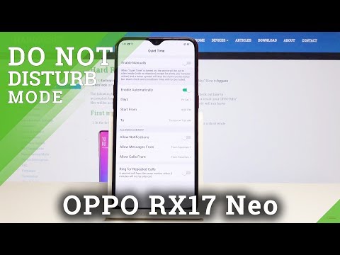 OPPO RX17 Neo How to Enable Quiet Time / Set Up Do Not Disturb