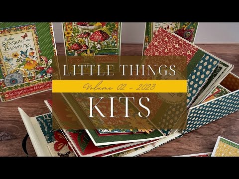 Little Things Kit Introduction - Vol 02 2023 - Album in a Box & Distressed Card Set