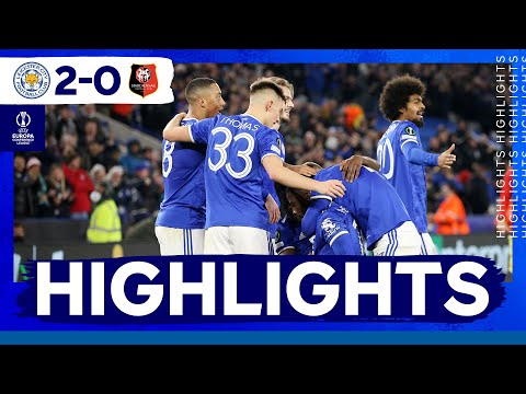Albrighton & Iheanacho Clinch First Leg Victory | Leicester City vs. Rennes | Match Highlights