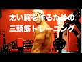 誰でも効かせられるようになる三頭筋トレーニング