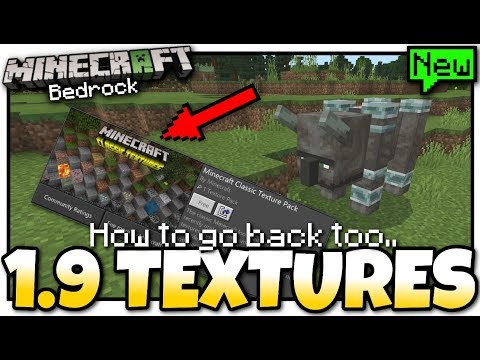 Skippy 6 Gaming - Minecraft Bedrock - How to SWITCH BACK to ( old ) 1.9 Textures [ From 1.10 ] MCPE / Xbox / Switch