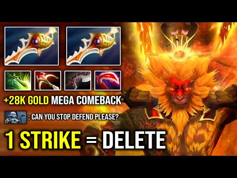 RAPIER is the ONLY Solution to Defend Mega Creep - 28K Gold Comeback 1 Shot Boundless Strike DotA 2