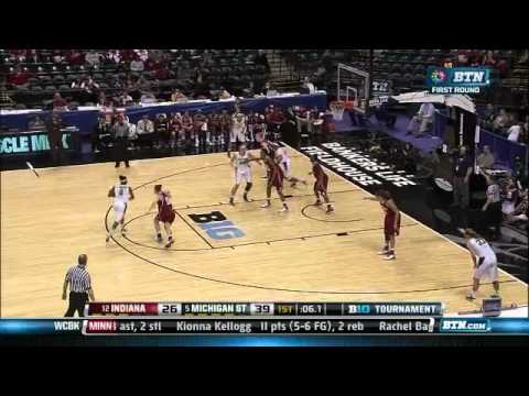 Michigan State vs. Indiana - 2012 Big Ten Women's Basketball Tournament
