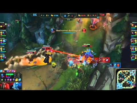 OG vs TSM - Bjergsen Gets the First Blood on Soaz