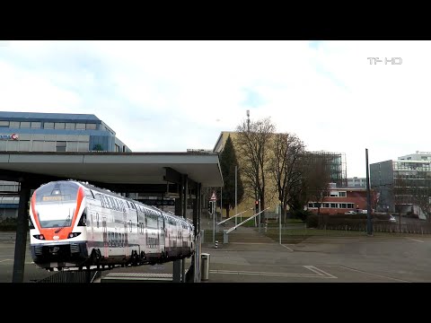 Zug Mitfahrt Niederweningen - Rapperswil , Glattbrugg - ZH Oerlikon , Train ride, Viagem de trem