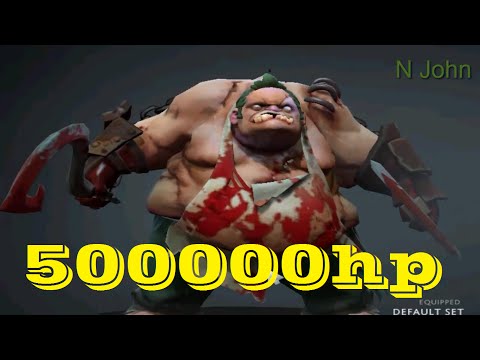Dota 2 DEMO Funny #1 Pudge with 500000 hp