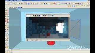 V-Ray for SketchUp - Rectangular Lights - tutorial