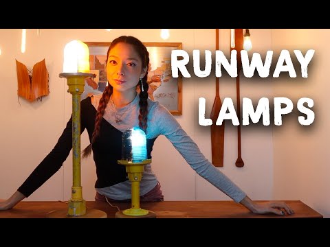 Upcycling REAL Retired Airport Lights into a House Lamp!