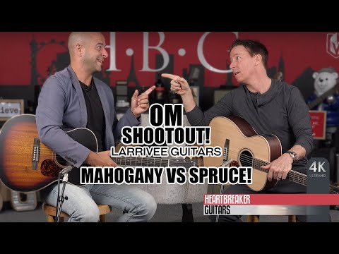Larrivee Guitars OM Shootout: Mahogany vs. Spruce