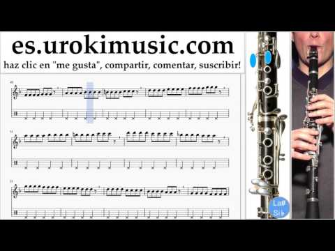 Como Tocar Clarinete Pharrell Williams - Happy Parte#1 Clases Notas Musicales Tutorial Tablatura