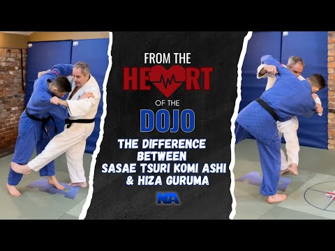 Neil Adams looks at the difference between Sasae tsuri komi ashi  & Hiza Guruma
