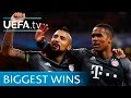 Bayern 10-2 Arsenal and the other biggest knockout wins