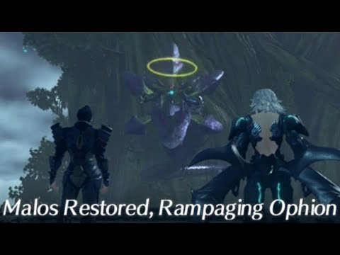 Xenoblade Chronicles 2 - Malos Restored, Rampaging Ophion Cutscene! HQ