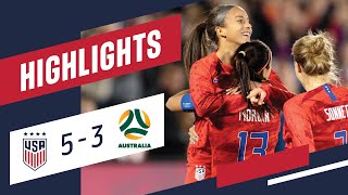 USA 5-3 AUSTRALIA Highlights | Apr. 4, 2019 | Commerce City, CO - Dick's Sporting Goods Park