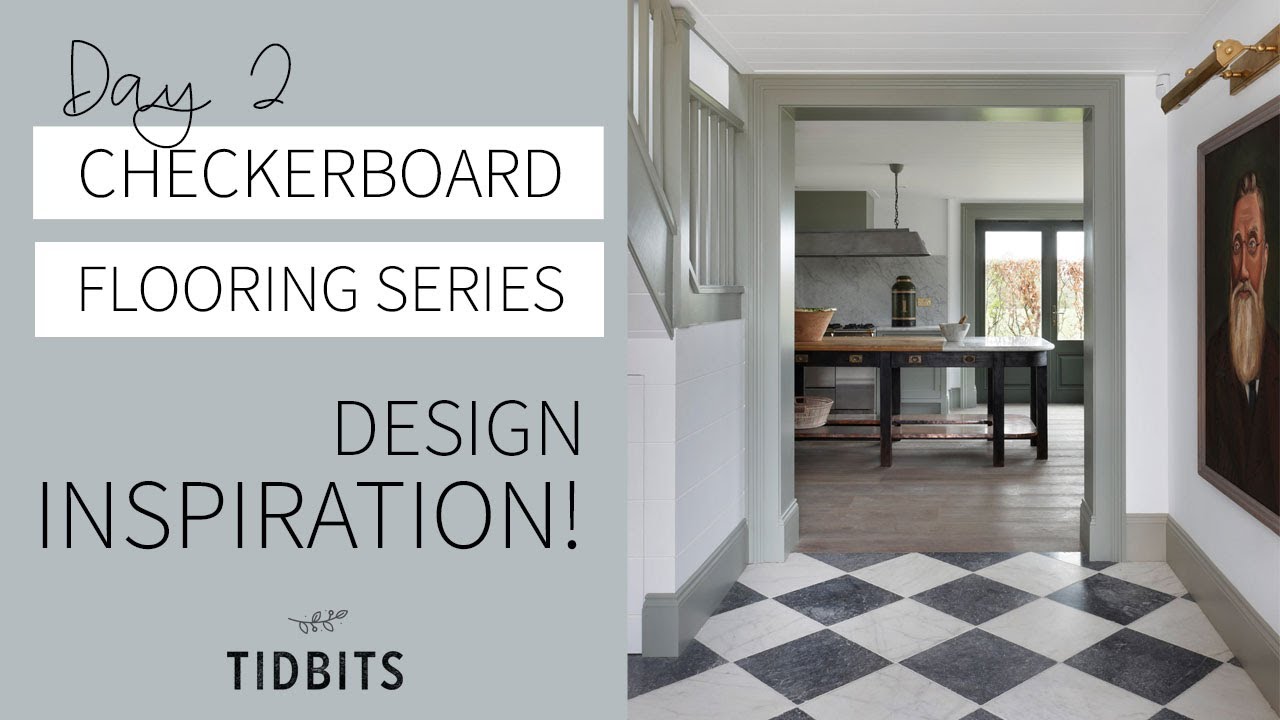 Watch video Day 2: Design Inspiration for Black and White Checkerboard Floors Now Day 2: Design Inspiration for Black and White Checkerboard Floors