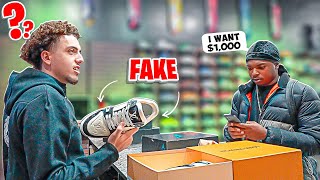 I Caught Him Selling Fake Designer Sneakers!