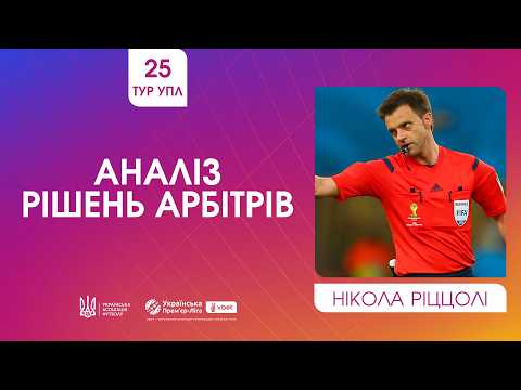 Ukrainian Premier League, Round 25. Nicola Rizzoli Reviews Refereeing Decisions. VAR Communications
