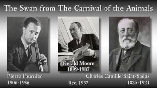 Download lagu Saint-Saëns: The Swan,  Fournier & Moore (1957) サン＝サーンス 白鳥 フルニエ mp3
