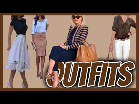 Combinaciones de ROPA ELEGANTE Y FINA PARA MUJERES DE BUEN GUSTO COMO VESTIR CON ELEGANCIA y ESTILO
