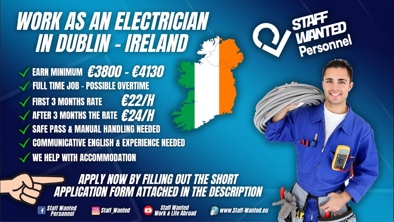 Electrician Assistants Needed, Dublin - 3 Different Locations