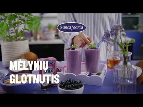 Mėlynių glotnutis su kokosų gėrimu