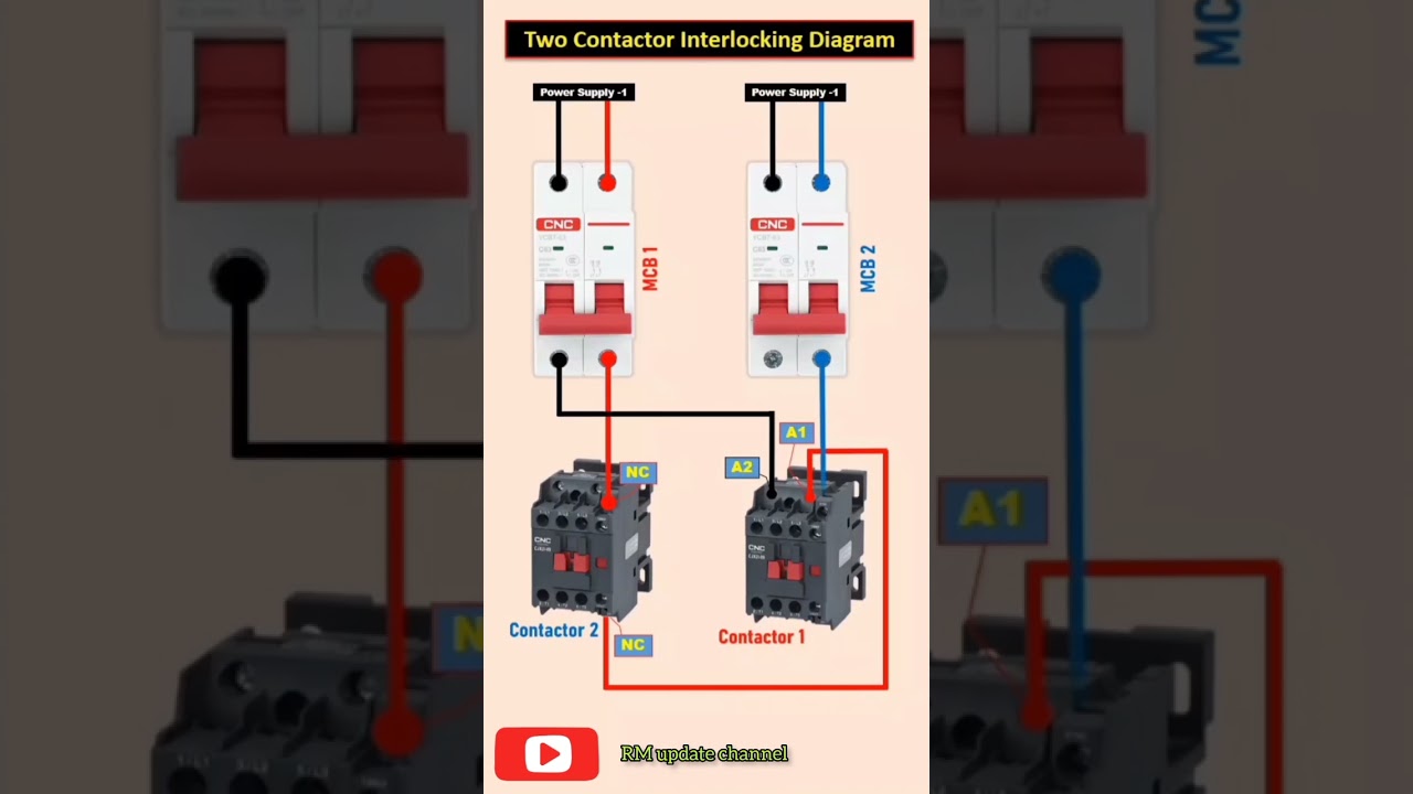 Two Contactor interlocking Diagram