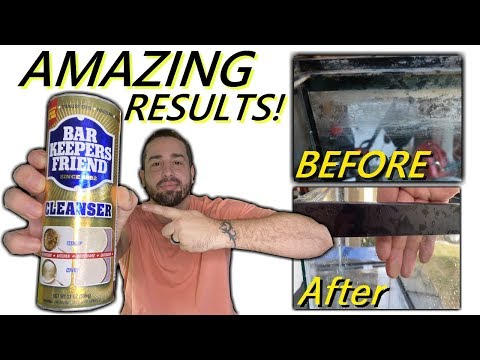 HOW TO CLEAN AQUARIUM GLASS - RESTORE OLD FISH TANKS