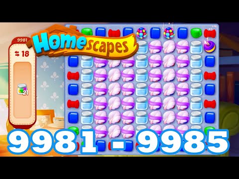 Homescapes Level 9981 - 9985 HD 3 - match puzzle game | Gameplay | android | 9982 | 9983 | 9984
