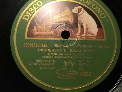 Balalakia-Orchester, Ltg. Czernojaroff, Gesang, Bubliczki, Foxtrot, 1931/32