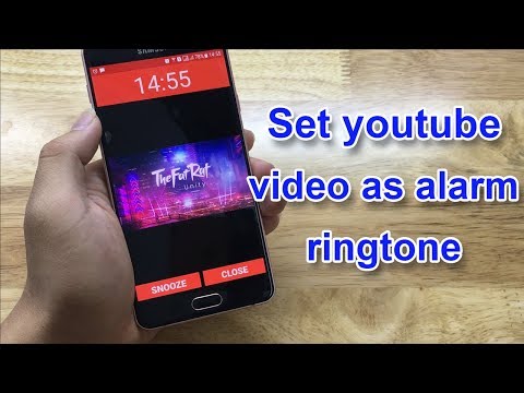 Set video as alarm ringtone