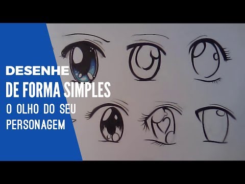 Como desenhar olho de anime feminino - Como desenhar