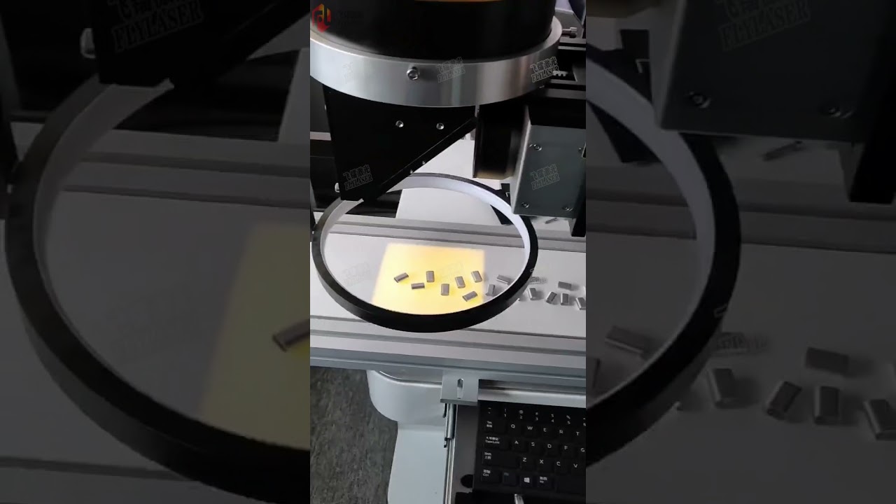 Fly laser CCD Camera laser marking machine with Visual Localization system