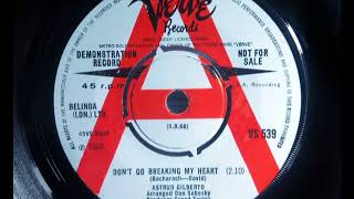 Dancer - ASTRUD GILBERTO - Don&#39;t Go Breaking My Heart - VERVE VS 539 UK 1966 Cool Soul Samba