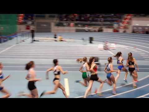 Mityng lekkoatletyczny - Toruń 6.01.2017 - 600 m kobiet - 1 seria (shoes accident)